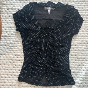 Urban outfitters sheer polka dot top